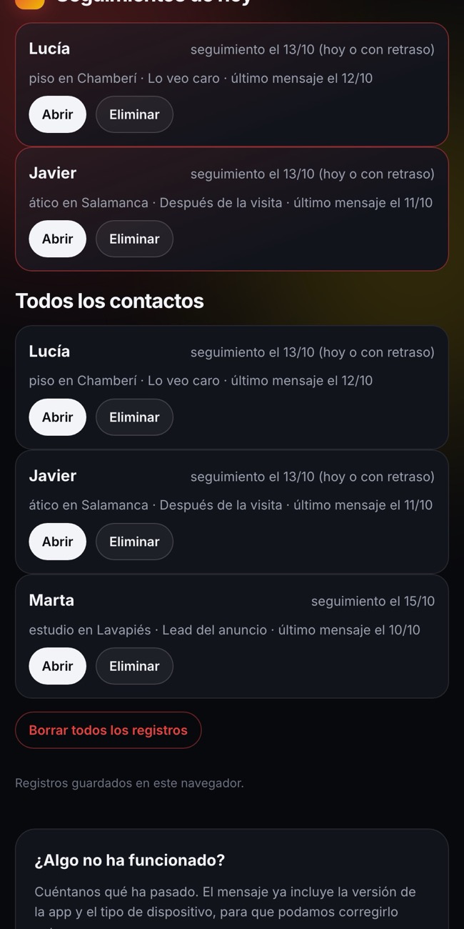 4. Sabe a quién escribir hoy
